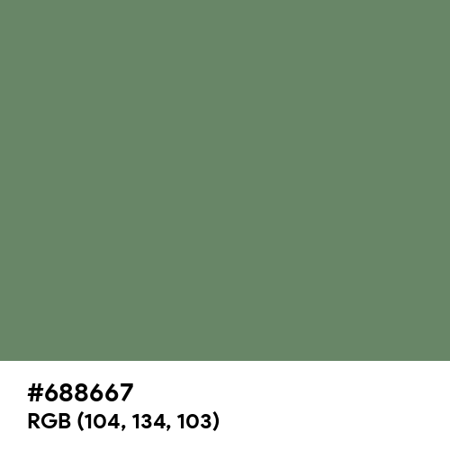 Russian Green (Hex code: 688667) Thumbnail