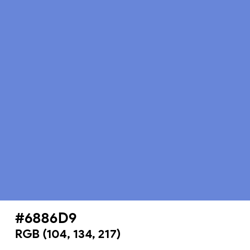 United Nations Blue (Hex code: 6886D9) Thumbnail