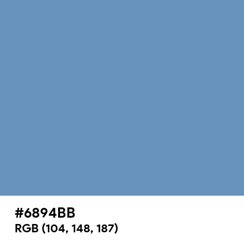 Cerulean Frost (Hex code: 6894BB) Thumbnail
