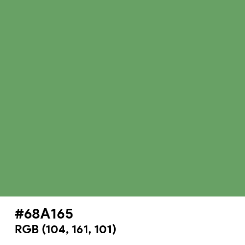 Russian Green (Hex code: 68A165) Thumbnail