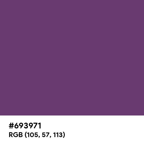 Vintage Purple (Hex code: 693971) Thumbnail