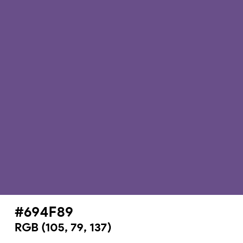 Dark Lavender (Hex code: 694F89) Thumbnail