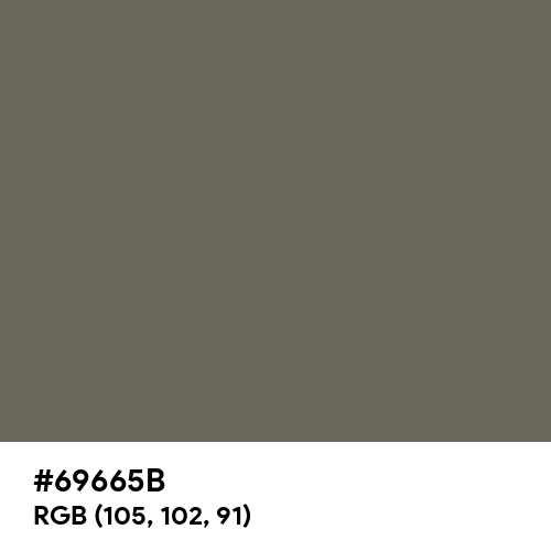 Granite Gray (Hex code: 69665B) Thumbnail