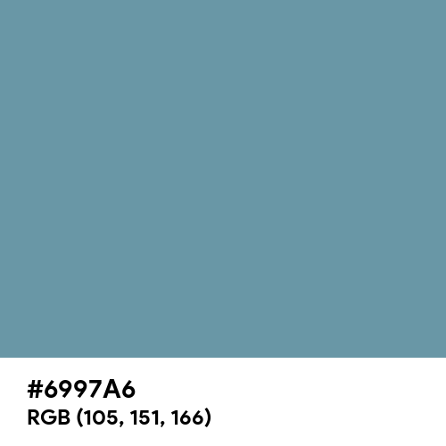 Crystal Blue (Hex code: 6997A6) Thumbnail