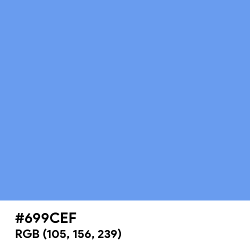 Cornflower Blue (Hex code: 699CEF) Thumbnail