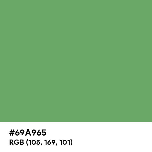 Forest Green (Crayola) (Hex code: 69A965) Thumbnail