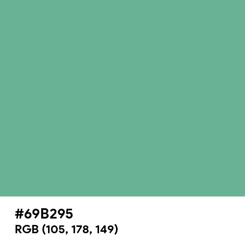 Green Sheen (Hex code: 69B295) Thumbnail