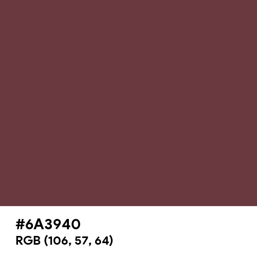 Faded Burgundy (Hex code: 6A3940) Thumbnail