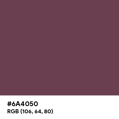 Deep Tuscan Red (Hex code: 6A4050) Thumbnail