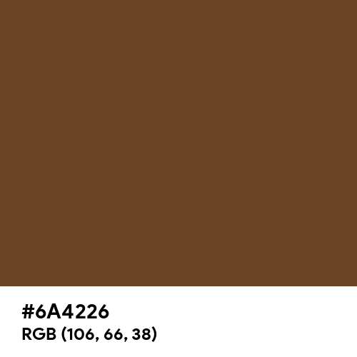 Brown-Nose (Hex code: 6A4226) Thumbnail
