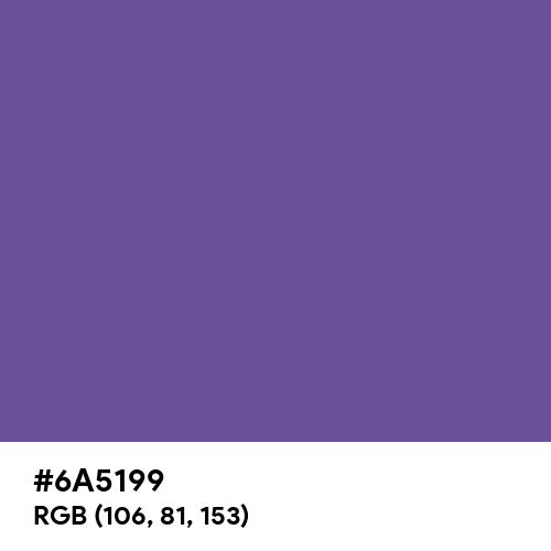 Dark Lavender (Hex code: 6A5199) Thumbnail