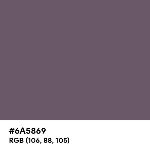 Granite Gray (Hex code: 6A5869) Thumbnail