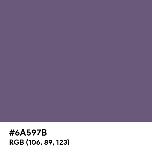 Old Lavender (Hex code: 6A597B) Thumbnail