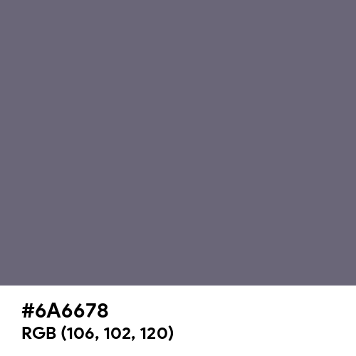 Old Lavender (Hex code: 6A6678) Thumbnail
