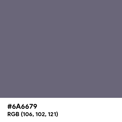 Old Lavender (Hex code: 6A6679) Thumbnail
