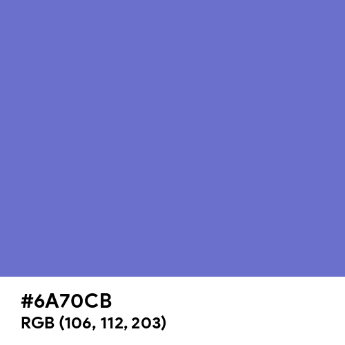 Violet-Blue (Crayola) (Hex code: 6A70CB) Thumbnail