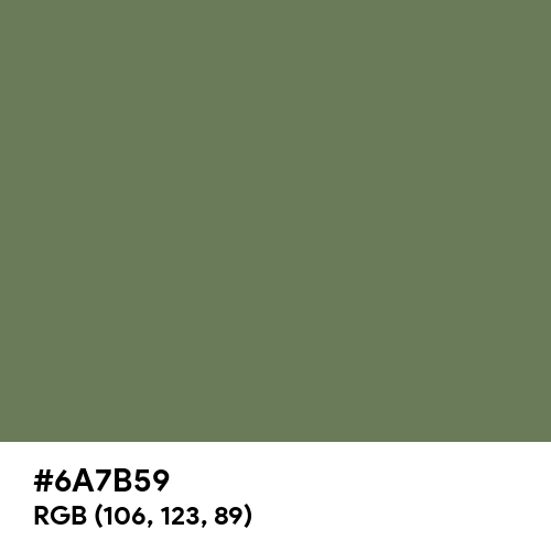 Spanish Green (RAL Design) (Hex code: 6A7B59) Thumbnail