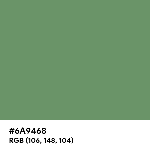 Russian Green (Hex code: 6A9468) Thumbnail