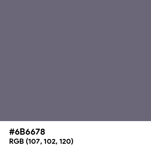 Old Lavender (Hex code: 6B6678) Thumbnail