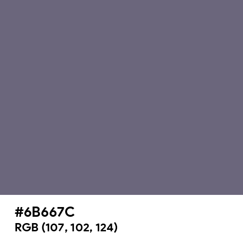 Old Lavender (Hex code: 6B667C) Thumbnail