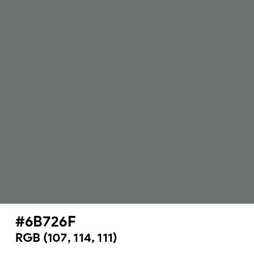 Dark Silver (Hex code: 6B726F) Thumbnail
