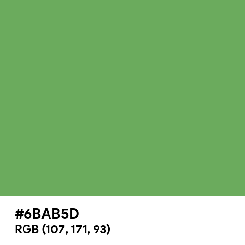 Bud Green (Hex code: 6BAB5D) Thumbnail