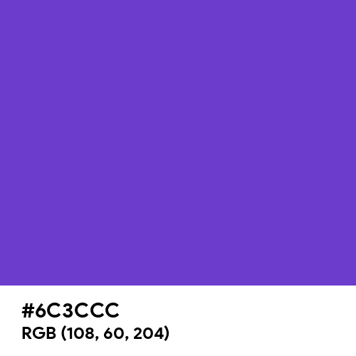 Iris (Hex code: 6C3CCC) Thumbnail