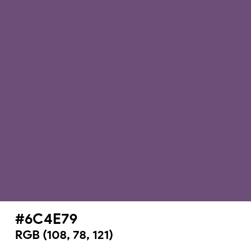 Patrician Purple (Hex code: 6C4E79) Thumbnail
