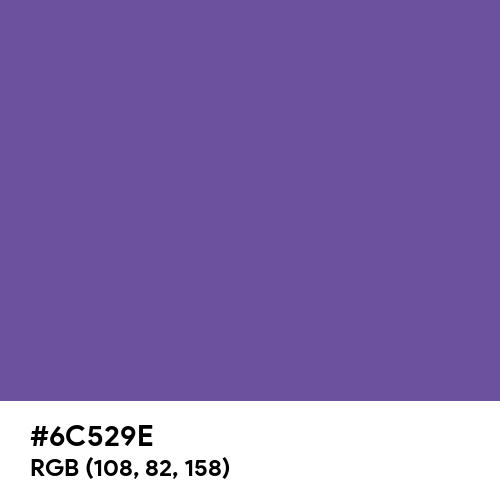 Dark Lavender (Hex code: 6C529E) Thumbnail