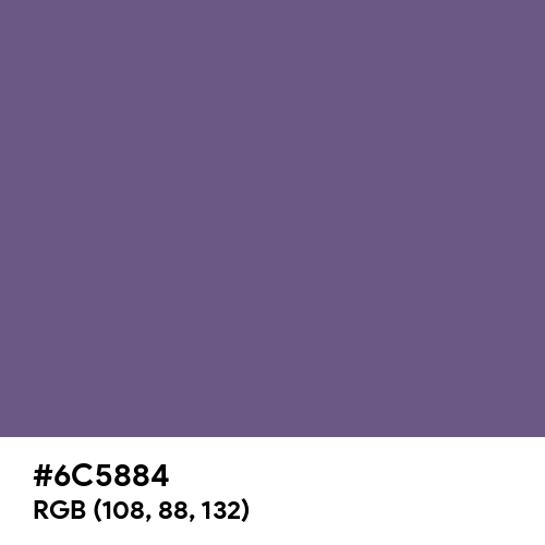 Dark Lavender (Hex code: 6C5884) Thumbnail