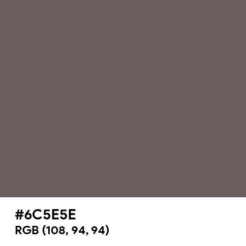 Granite Gray (Hex code: 6C5E5E) Thumbnail