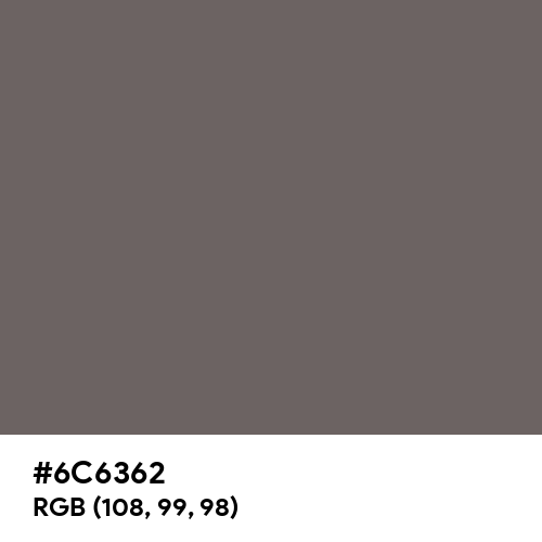 Granite Gray (Hex code: 6C6362) Thumbnail