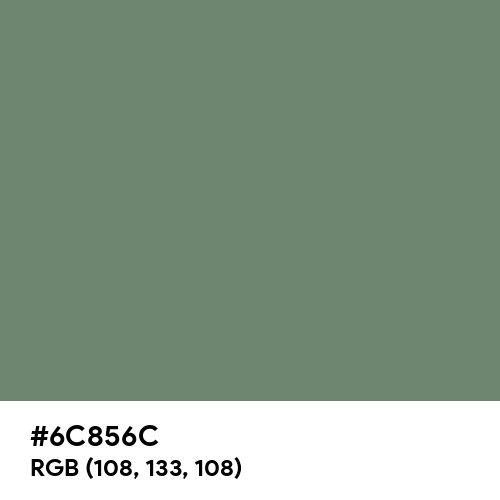 Camouflage Green (Hex code: 6C856C) Thumbnail