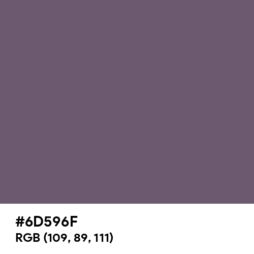 Granite Gray (Hex code: 6D596F) Thumbnail