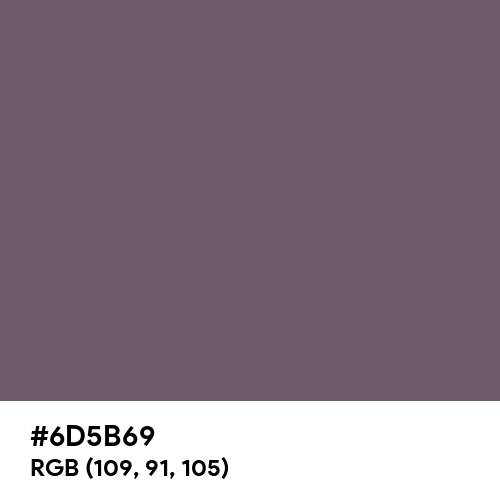 Granite Gray (Hex code: 6D5B69) Thumbnail