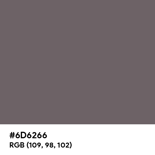 Granite Gray (Hex code: 6D6266) Thumbnail
