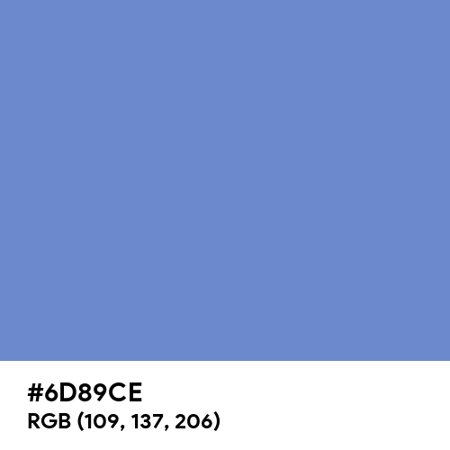 Blue-Gray (Hex code: 6D89CE) Thumbnail
