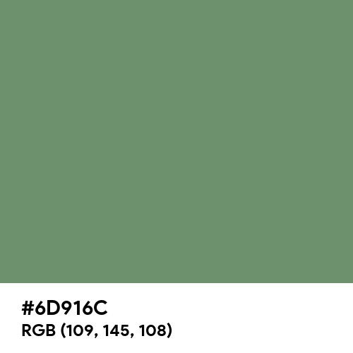 Russian Green (Hex code: 6D916C) Thumbnail