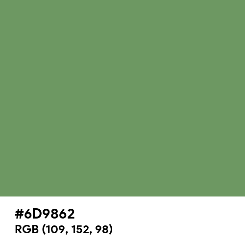 Russian Green (Hex code: 6D9862) Thumbnail