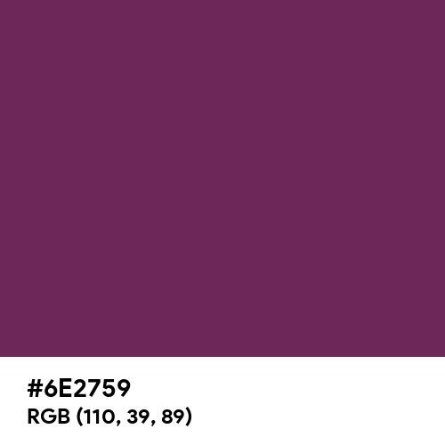 Forest Fruit Red (Hex code: 6E2759) Thumbnail
