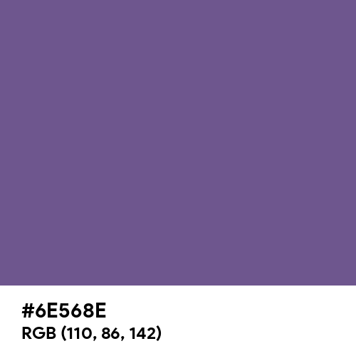 Dark Lavender (Hex code: 6E568E) Thumbnail