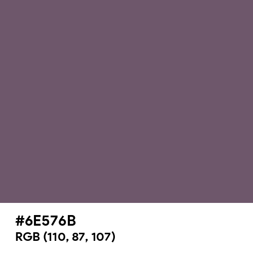 Dark Purple Grey (Hex code: 6E576B) Thumbnail