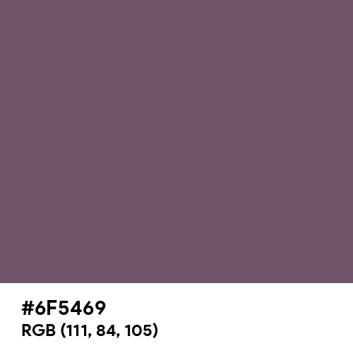Deep Taupe (Hex code: 6F5469) Thumbnail