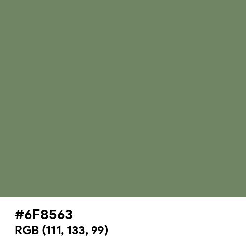 Camouflage Green (Hex code: 6F8563) Thumbnail