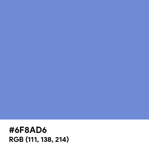 Blue-Gray (Hex code: 6F8AD6) Thumbnail