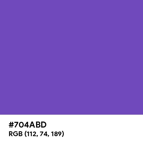Royal Purple (Hex code: 704ABD) Thumbnail