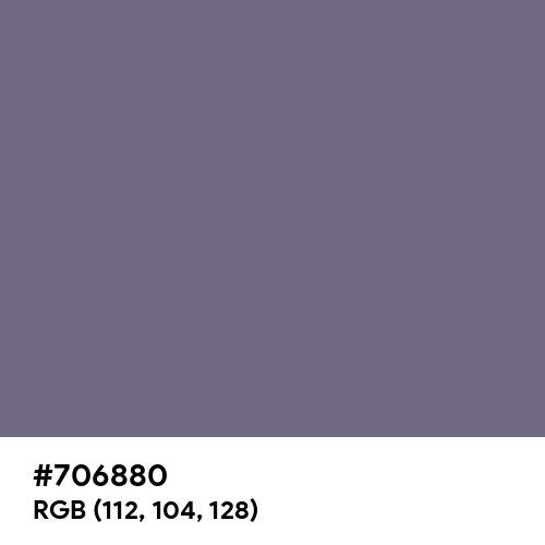 Old Lavender (Hex code: 706880) Thumbnail