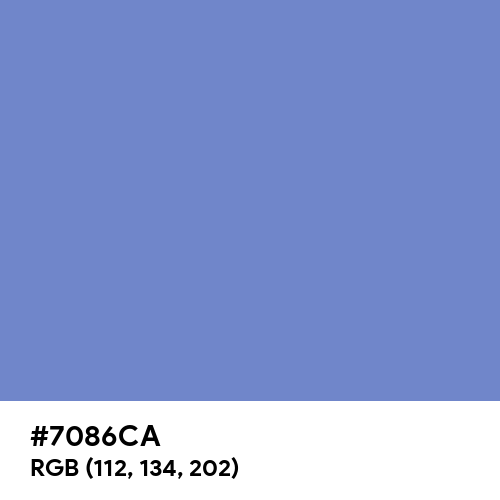 Blue-Gray (Hex code: 7086CA) Thumbnail