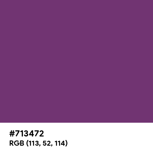 Maximum Purple (Hex code: 713472) Thumbnail