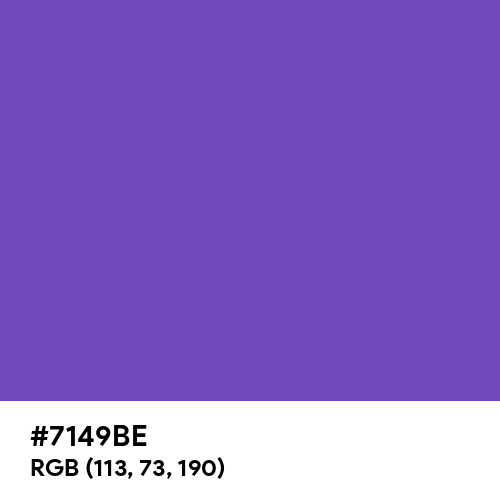 Royal Purple (Hex code: 7149BE) Thumbnail